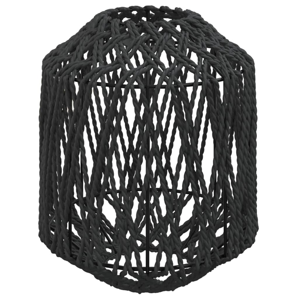 Paralume Nero Ã˜23x28 cm Ferro e Carta