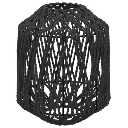 Paralume Nero Ã˜23x28 cm Ferro e Carta