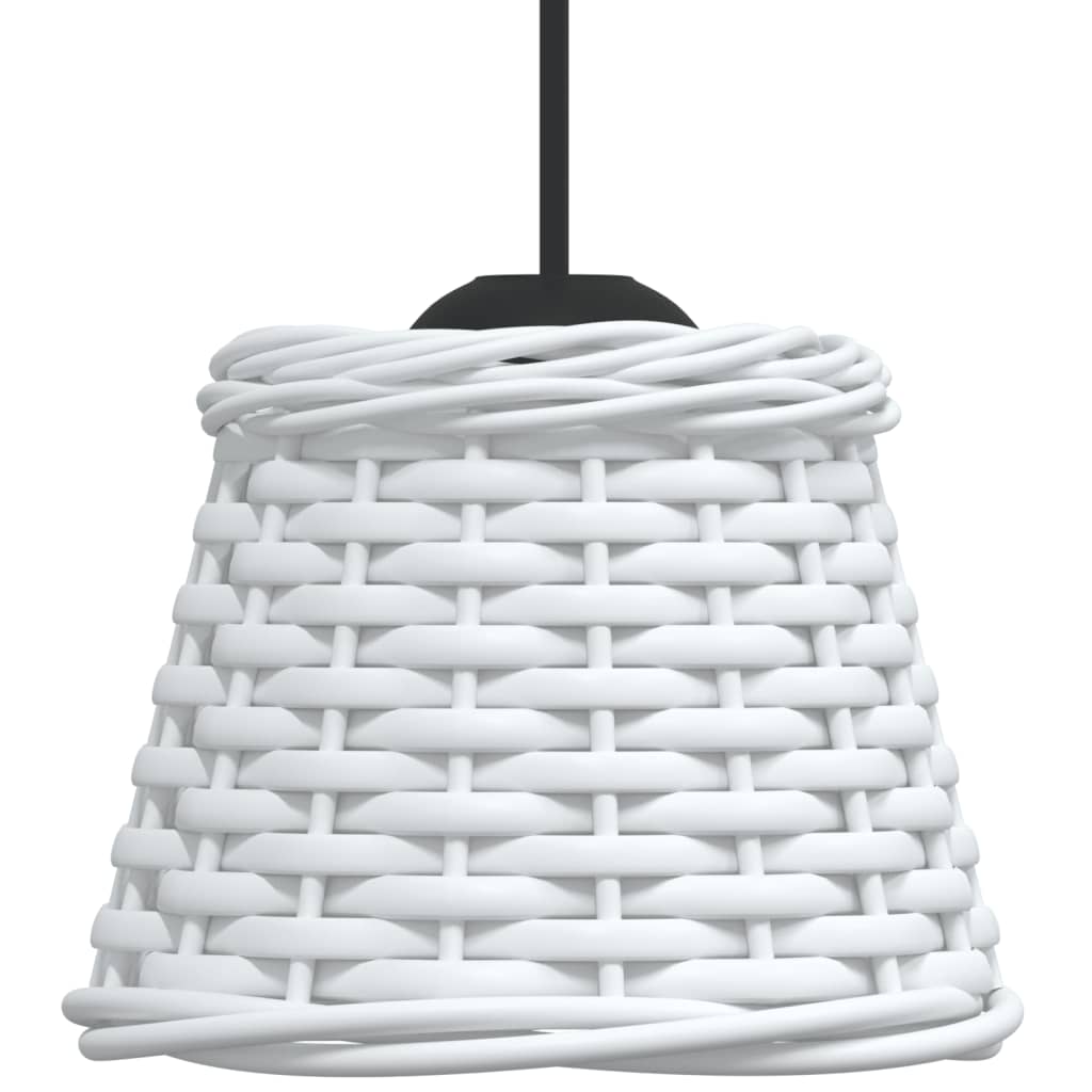 Paralume da Soffitto Bianco Ã˜15x12 cm in Vimini
