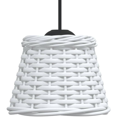Paralume da Soffitto Bianco Ã˜15x12 cm in Vimini