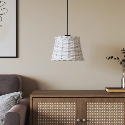 Paralume da Soffitto Bianco Ã˜20x15 cm in Vimini