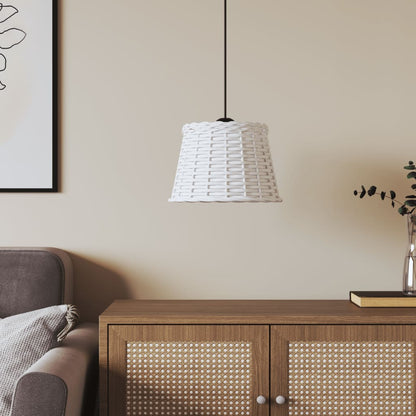 Paralume da Soffitto Bianco Ã˜25x17 cm in Vimini