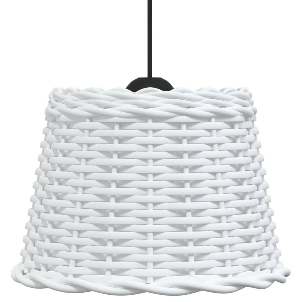 Paralume da Soffitto Bianco Ã˜30x20 cm in Vimini