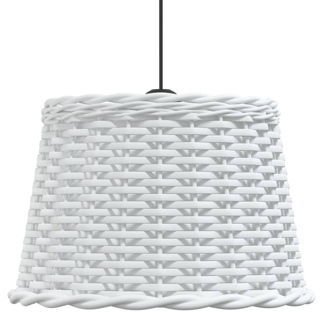 Paralume da Soffitto Bianco Ã˜40x26 cm in Vimini