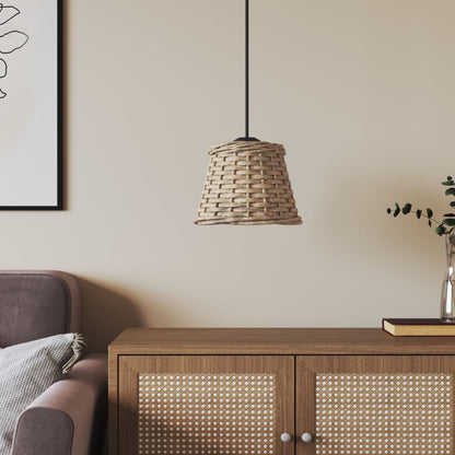 Paralume da Soffitto Marrone Ã˜15x12 cm in Vimini