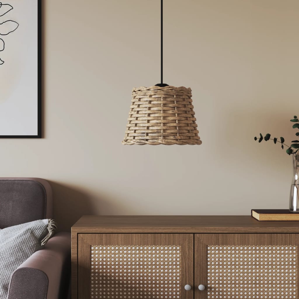 Paralume da Soffitto Marrone Ã˜20x15 cm in Vimini