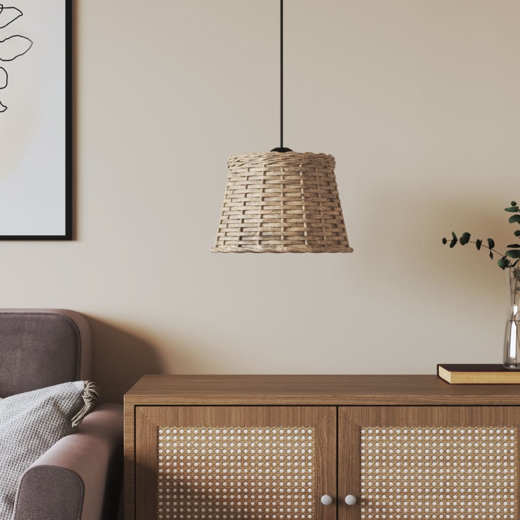 Paralume da Soffitto Marrone Ã˜25x17 cm in Vimini