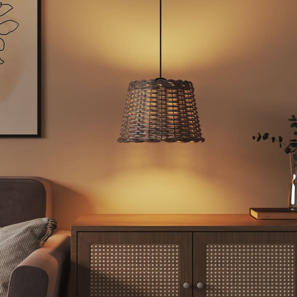 Paralume da Soffitto Marrone ÃƒËœ30x20 cm in Vimini