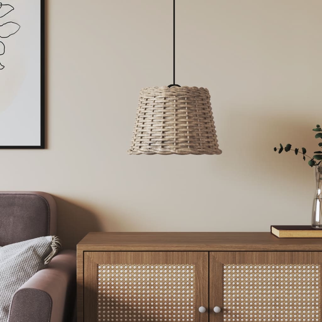 Paralume da Soffitto Marrone ÃƒËœ30x20 cm in Vimini