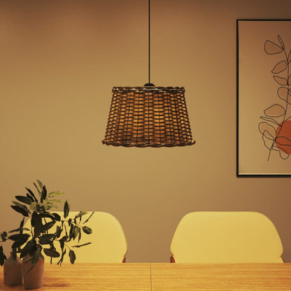Paralume da Soffitto Marrone Ã˜45x28 cm in Vimini