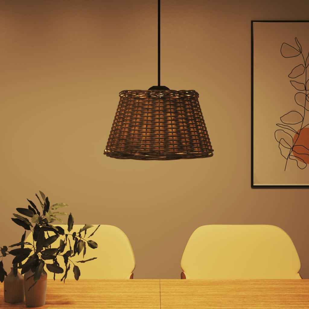 Paralume da Soffitto Marrone Ã˜50x30 cm in Vimini