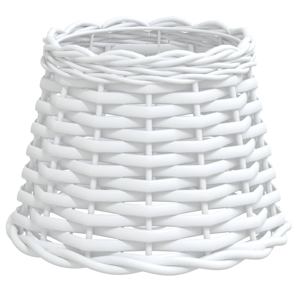 Paralume Bianco Ã˜20x15 cm in Vimini
