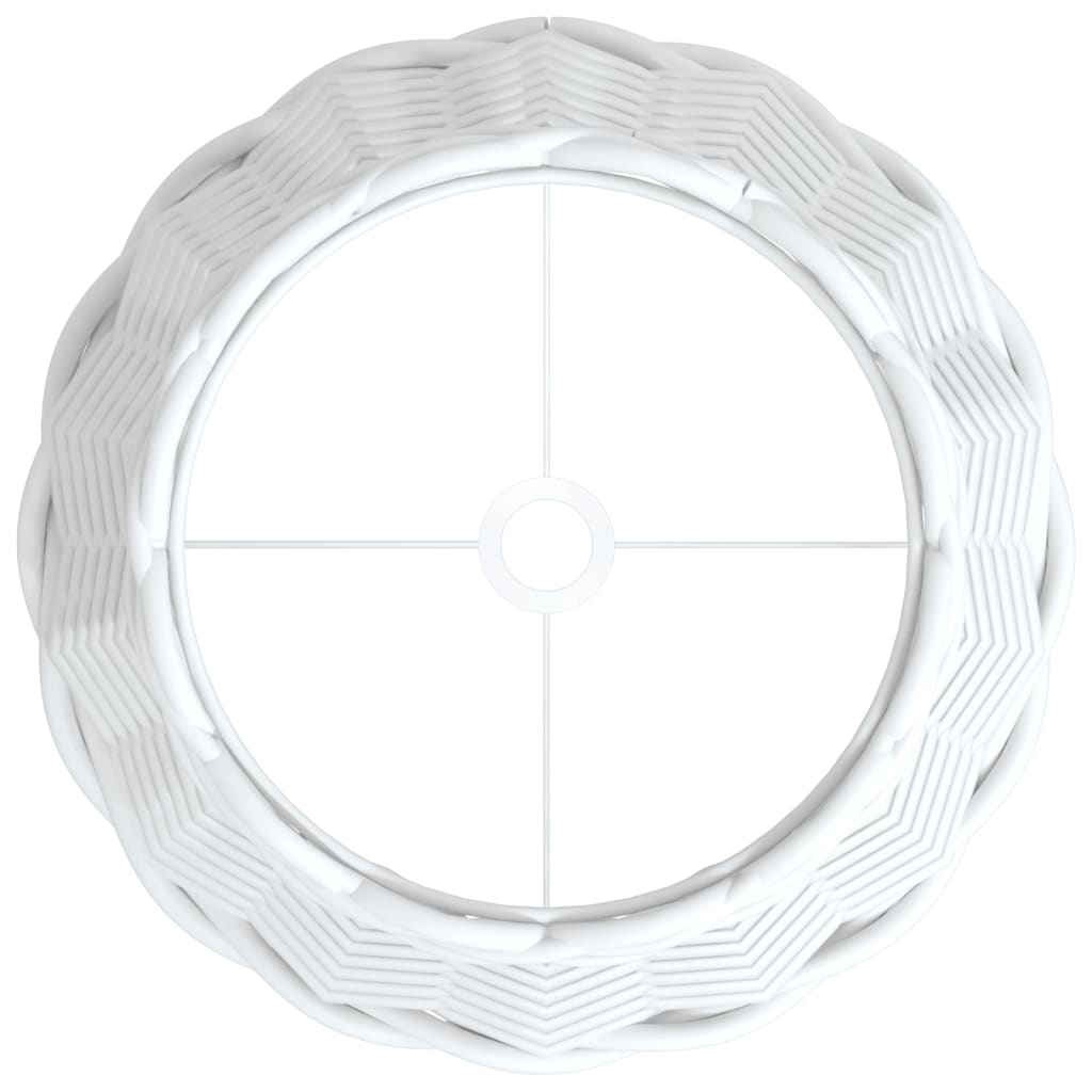 Paralume Bianco Ã˜20x15 cm in Vimini