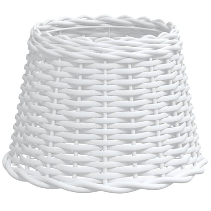 Paralume Bianco Ã˜30x20 cm in Vimini