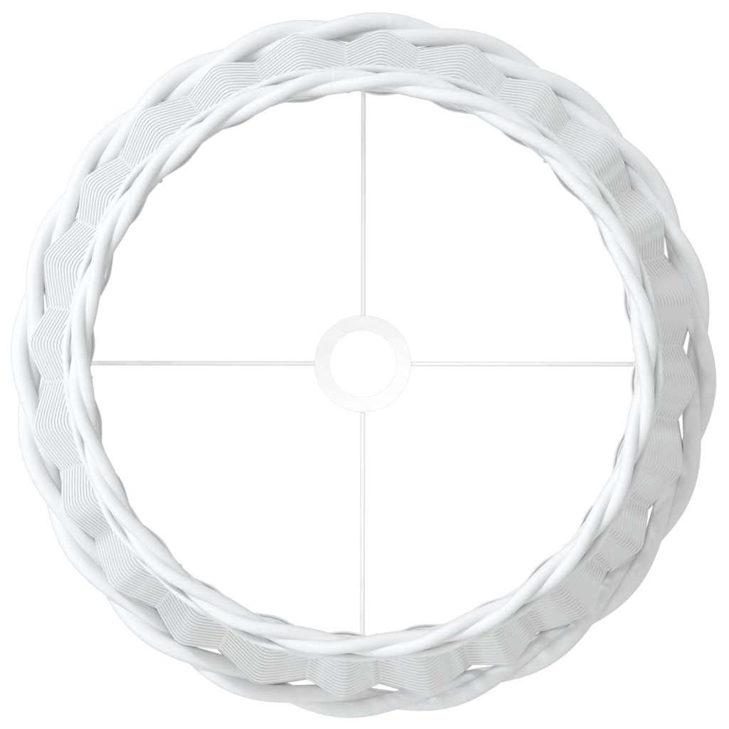 Paralume Bianco Ã˜45x28 cm in Vimini