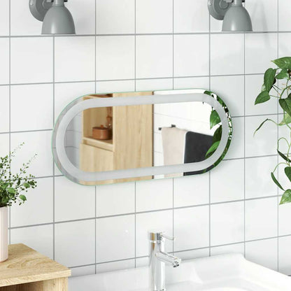 Specchio da Bagno LED 60x25 cm Ovale