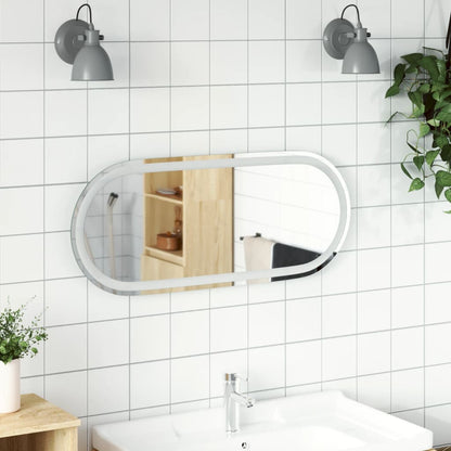 Specchio da Bagno LED 90x40 cm Ovale