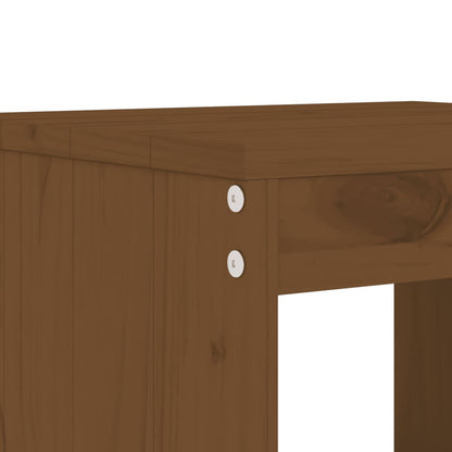Set da Pranzo da Giardino 5 pz ambra in Legno Massello di Pino