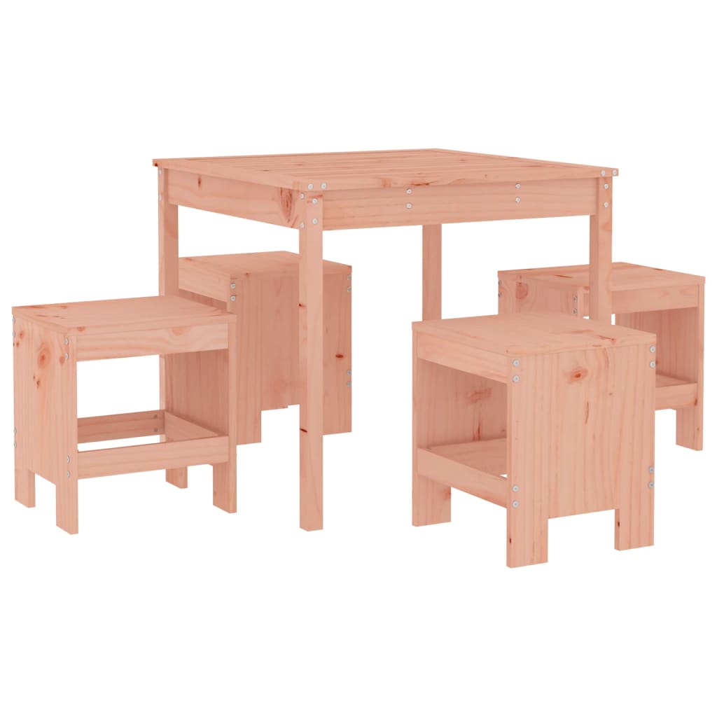 Set da Pranzo per Giardino 5 pz in Legno Massello di Douglas