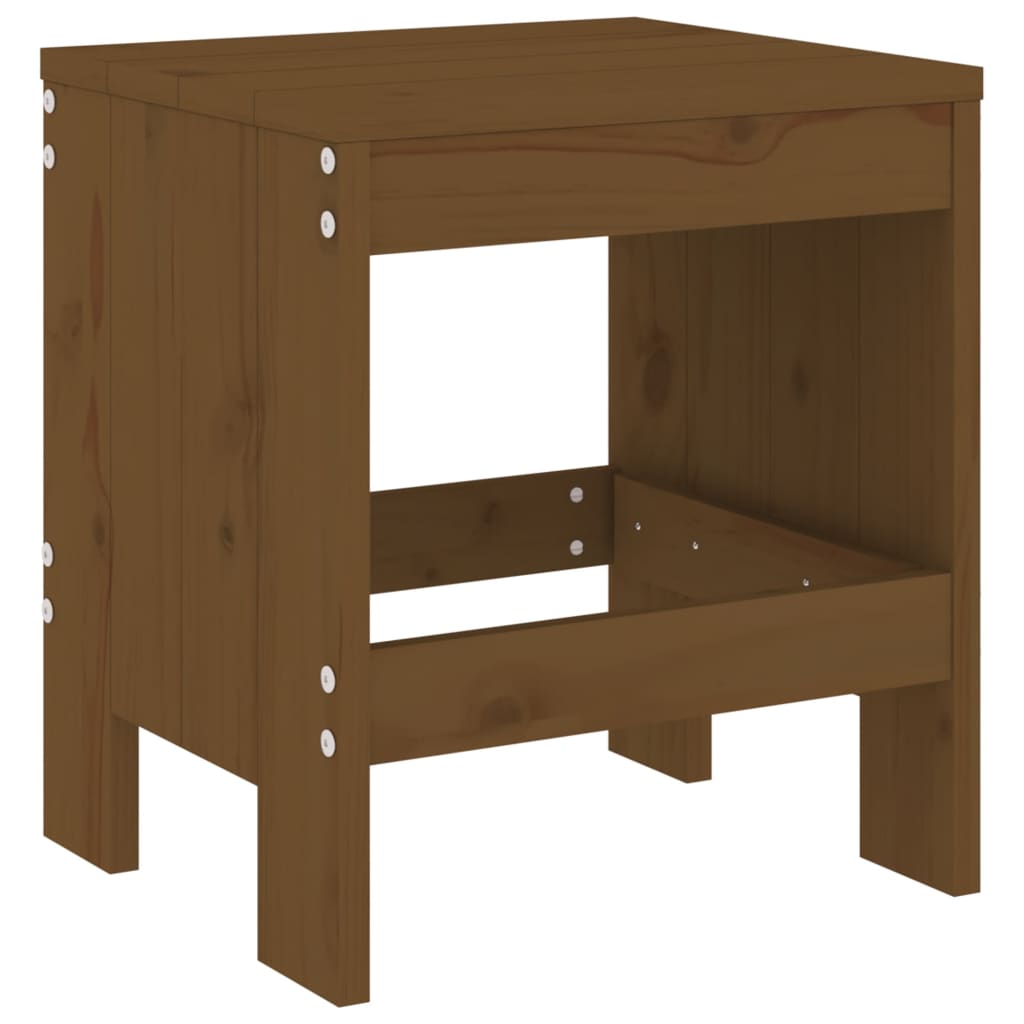 Set da Pranzo da Giardino 13 pz ambra in Legno Massello di Pino