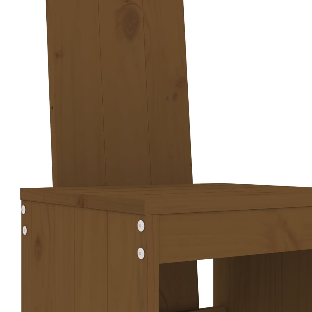 Set Bar da Giardino 7 pz ambra in Legno Massello di Pino