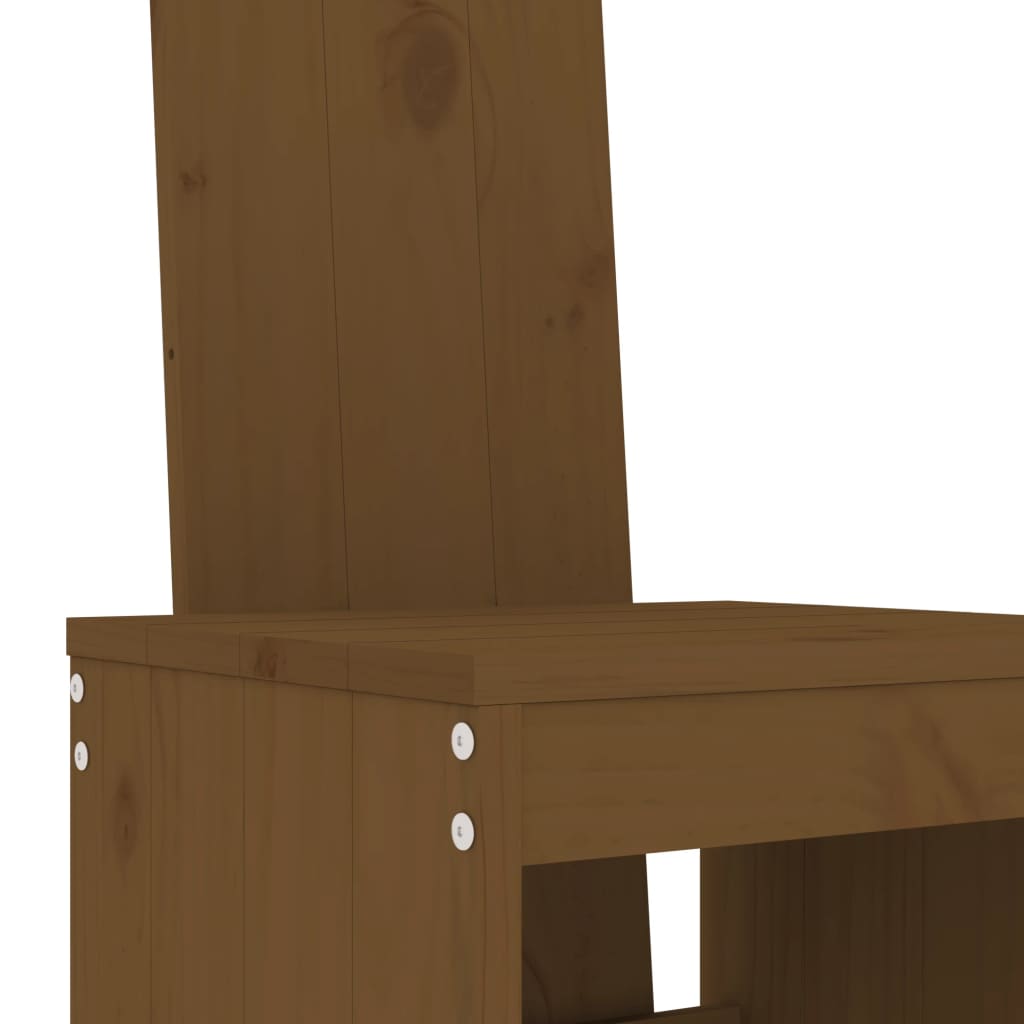 Set Bar da Giardino 9 pz ambra in Legno Massello di Pino