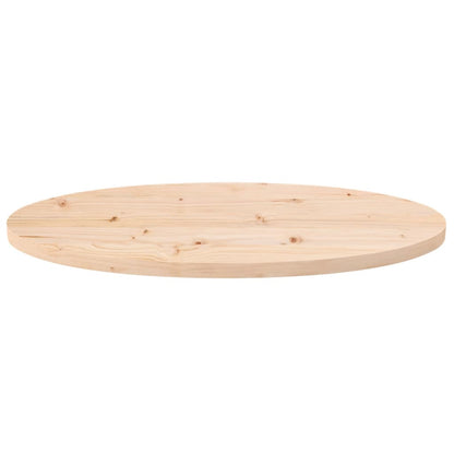 Piano Tavolo 70x35x2,5 cm in Legno Massello di Pino Ovale