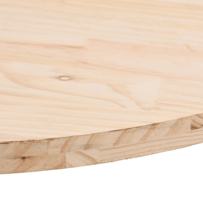 Piano del tavolo 80x40x2,5 cm in legno massello di pino ovale