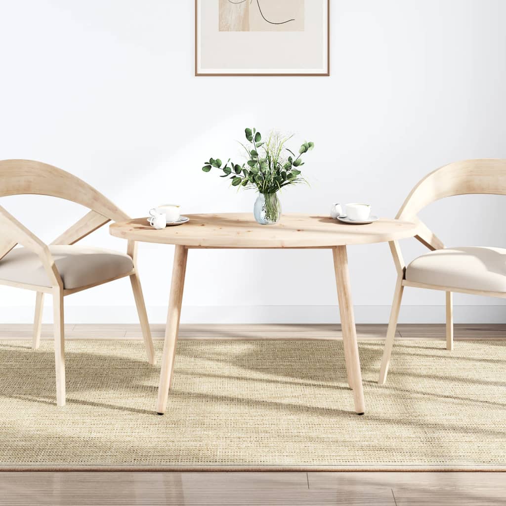 Piano Tavolo 90x45x2,5 cm in Legno Massello di Pino Ovale