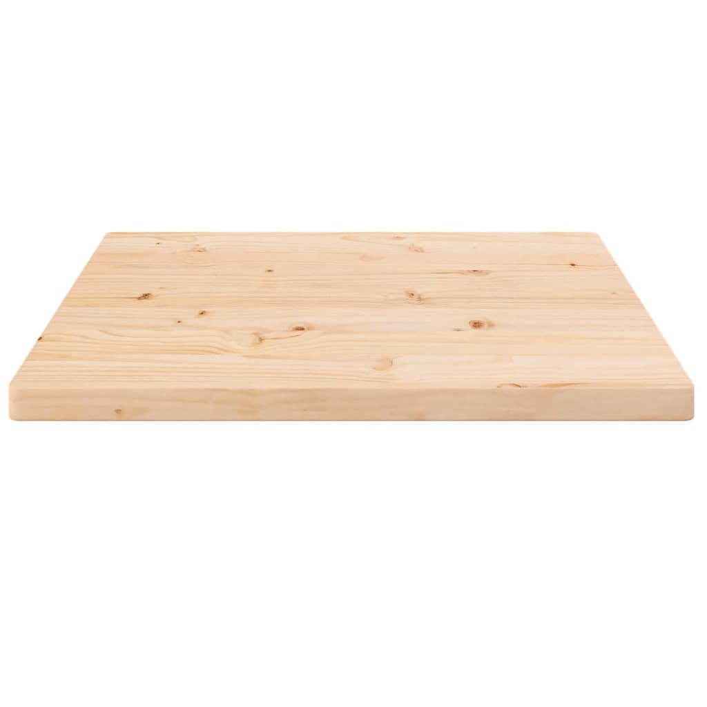 Piano Tavolo 40x40x2,5 cm in Legno Massello di Pino Quadrato