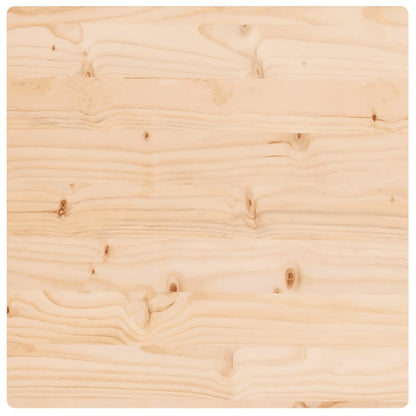 Piano Tavolo 50x50x2,5 cm in Legno Massello di Pino Quadrato