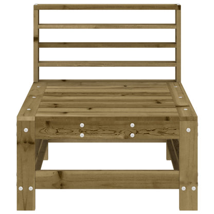 Divano Centrale da Giardino in Legno di Pino Impregnato