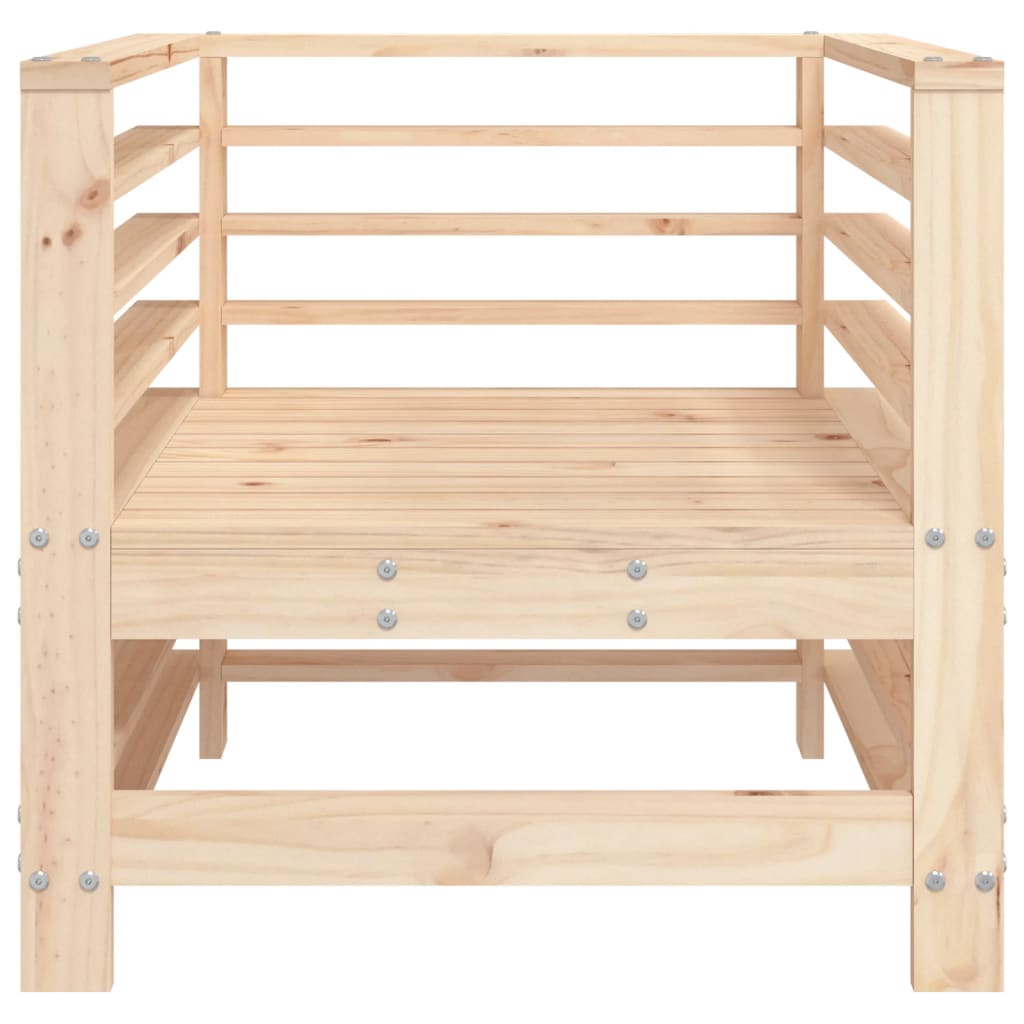 Sedie da Giardino 2pz in Legno Massello Pino