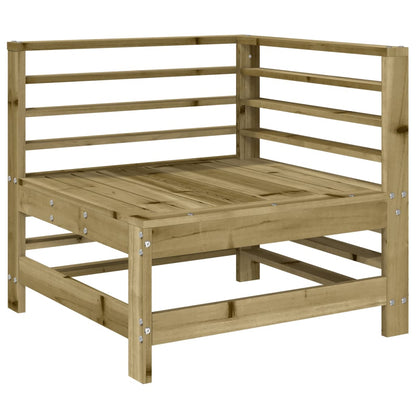 Set Salotto da Giardino 3 pz in Legno Impregnato di Pino
