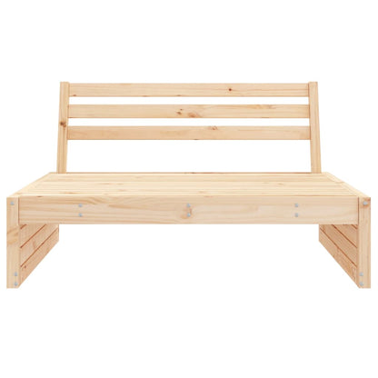 Divano Centrale da Giardino 120x80 cm in Legno Massello di Pino