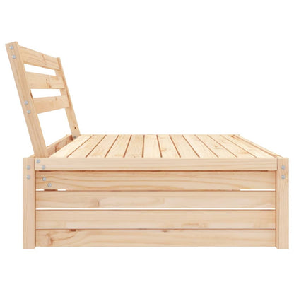 Divano Centrale da Giardino 120x80 cm in Legno Massello di Pino