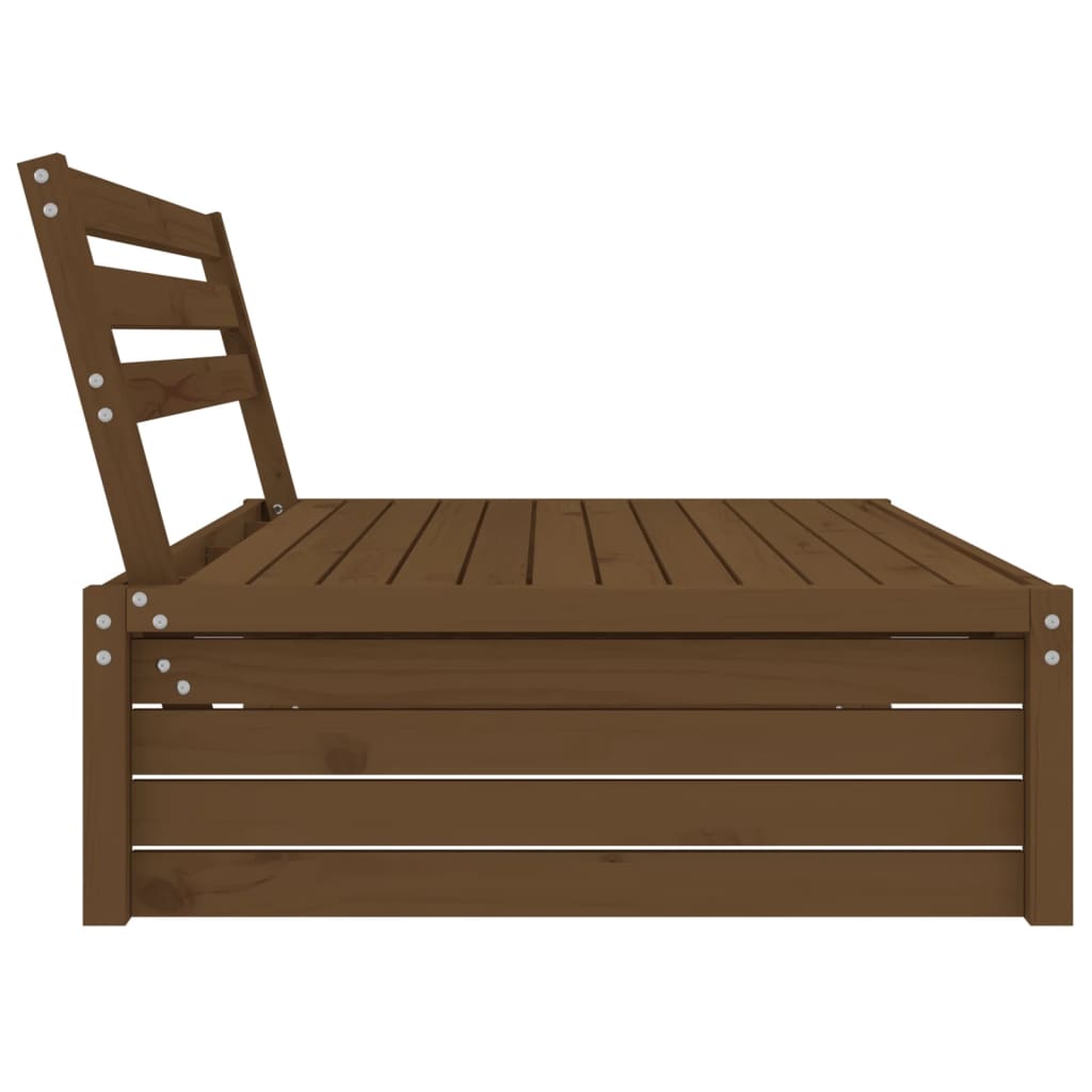 Divano Centrale Giardino Ambra 120x80 cm Legno Massello Pino