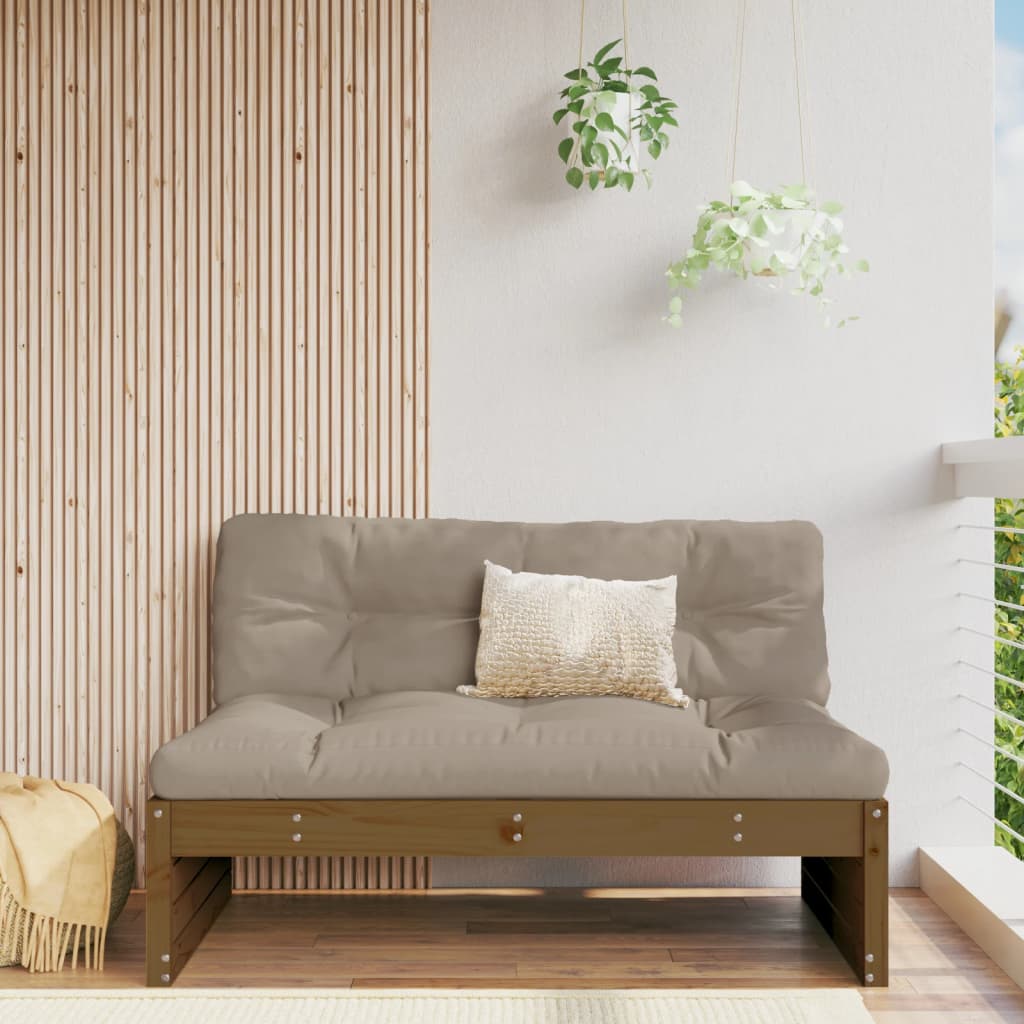 Divano Centrale Giardino Ambra 120x80 cm Legno Massello Pino