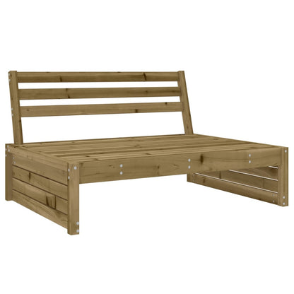 Divano Centrale da Giardino 120x80 cm Legno Impregnato di Pino