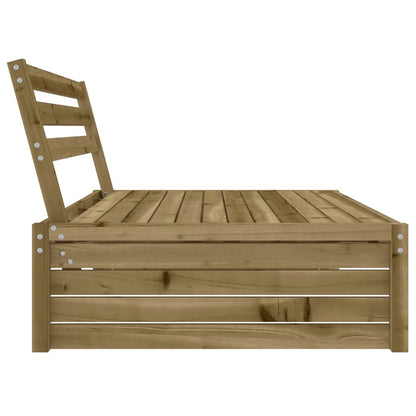Divano Centrale da Giardino 120x80 cm Legno Impregnato di Pino