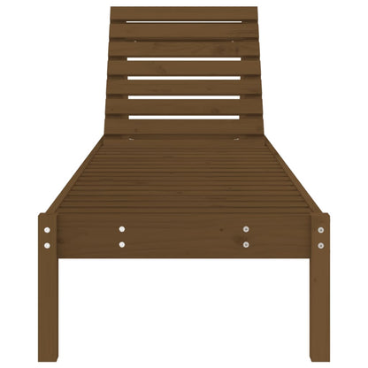 Lettino Prendisole Ambra 199,5x60x74 cm Legno Massello di Pino