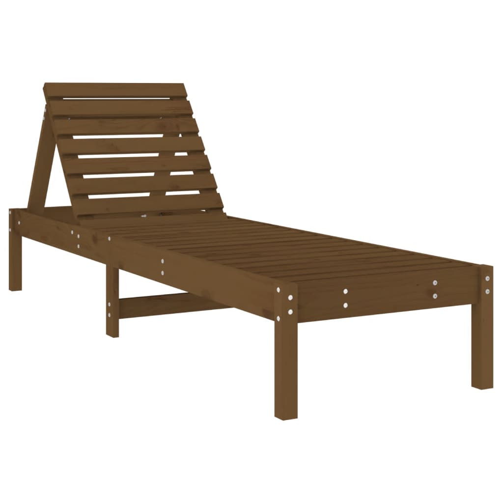 Lettini Prendisole 2pz Ambra 199,5x60x74 cm Legno Massello Pino