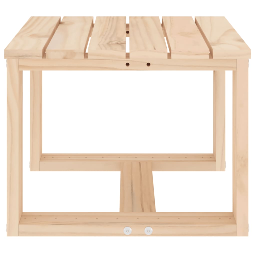 Tavolino da Giardino 40x38x28,5 cm in Legno Massello di Pino