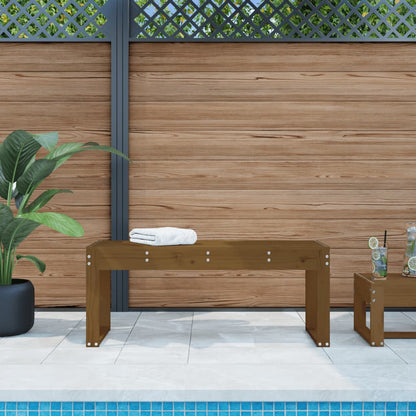 Panca da Giardino Ambra 110x38x45 cm Legno Massello di Pino