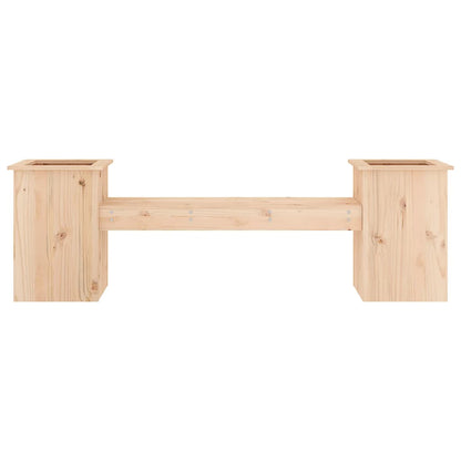 Panchina con Fioriera 184,5x39,5x56,5 cm Legno Massello di Pino