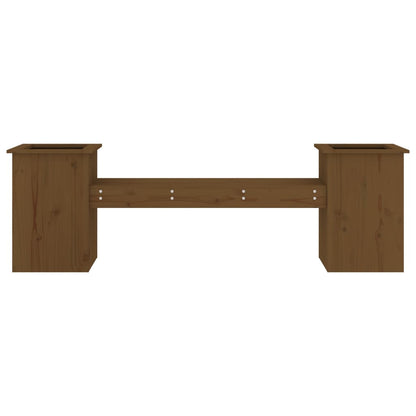 Panchina Fioriera Ambra 184,5x39,5x56,5 cm Legno Massello Pino