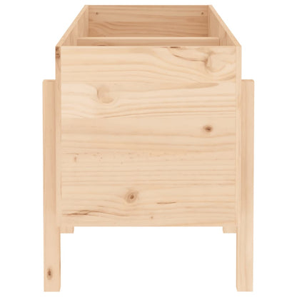 Fioriera Rialzata da Giardino 121x50x57 cm Legno Massello Pino