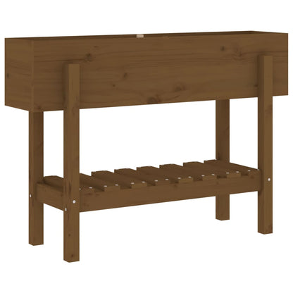 Fioriera Rialzata da Giardino Ambra 101x30x69 cm Massello Pino