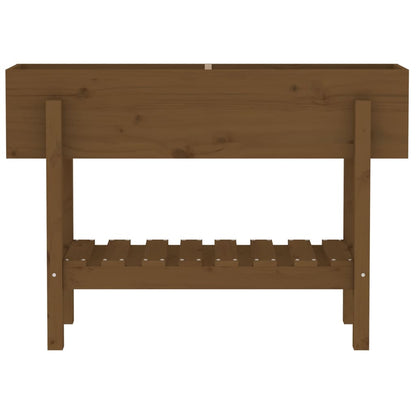 Fioriera Rialzata da Giardino Ambra 101x30x69 cm Massello Pino