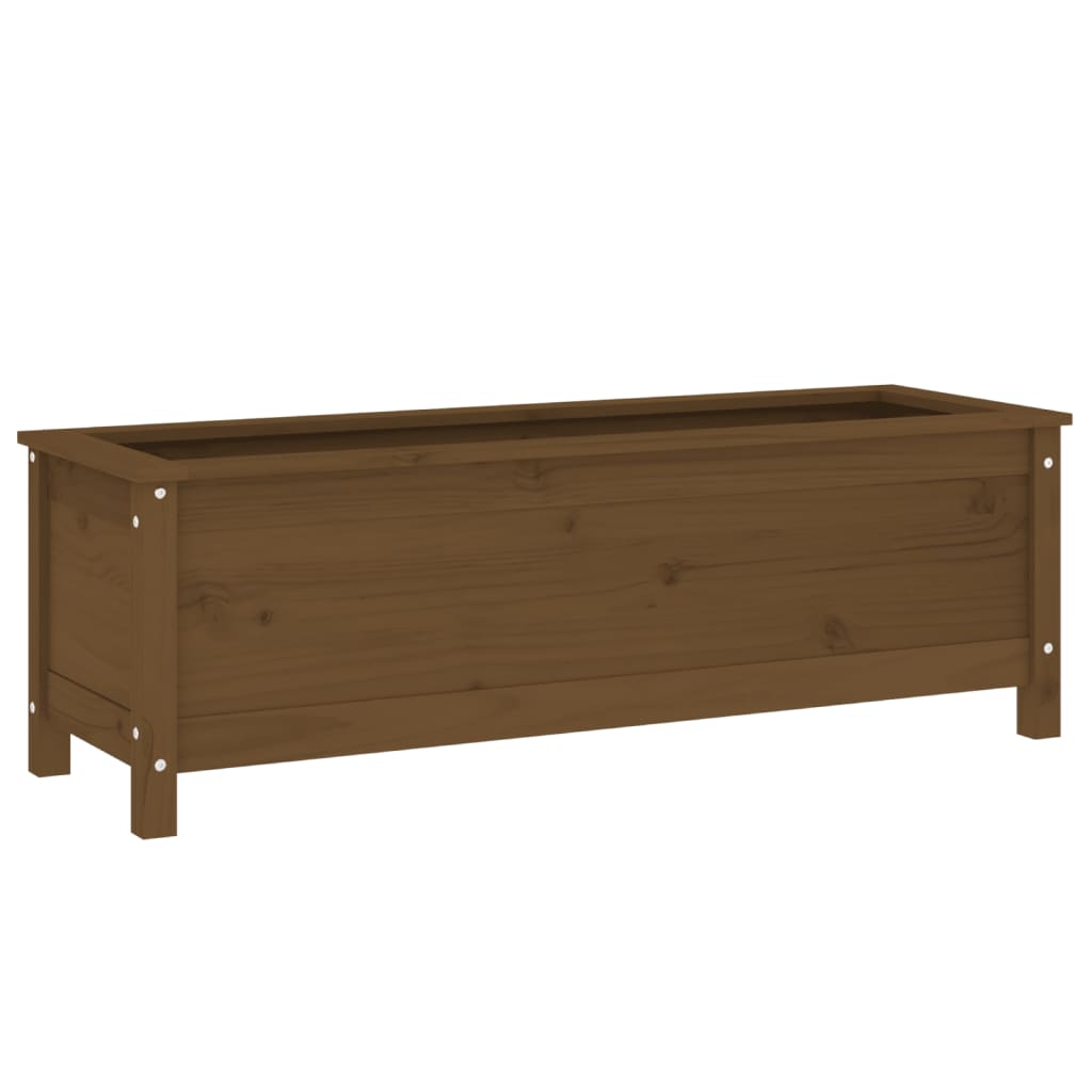 Fioriera Rialzata da Giardino Ambra 119,5x40x39cm Massello Pino